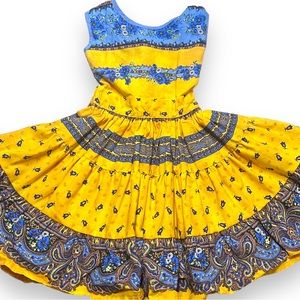 Yellow Marat Avignon Summer Dress Size 3/4 years